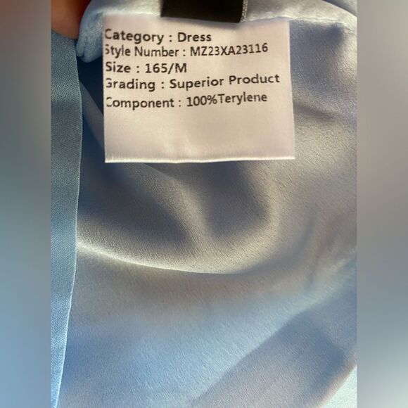 Oh Cici One Shoulder Ruched Mini Dress Light Blue Sz XS-S NWT - Picture 14 of 16